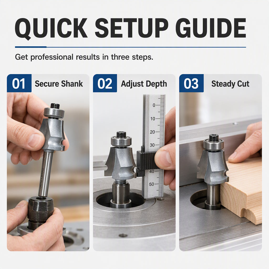 Woodworking Line Router Bit for Edge Molding
