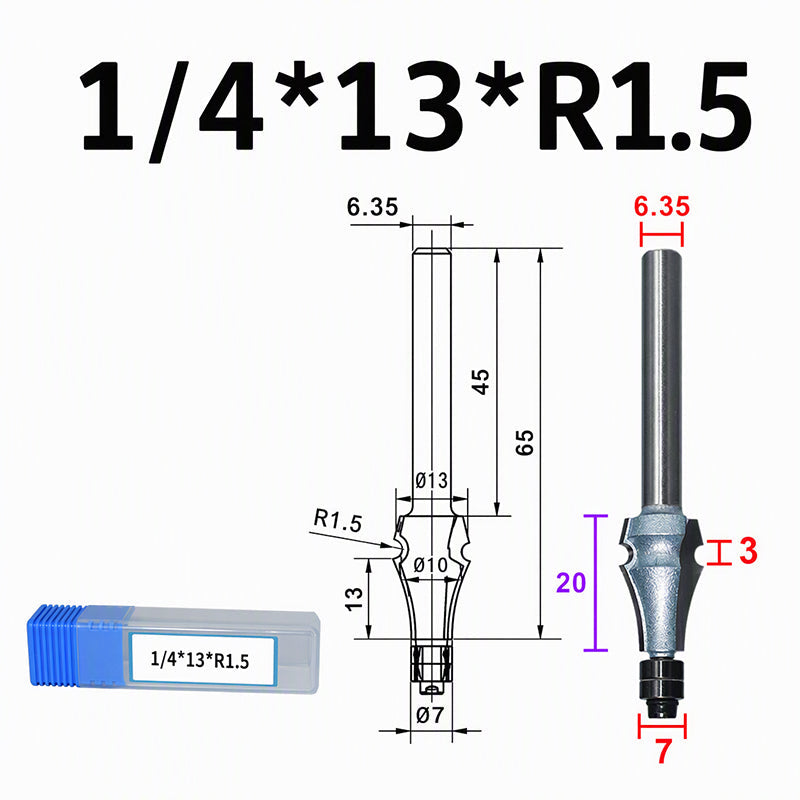 Woodworking Line Router Bit for Edge Molding