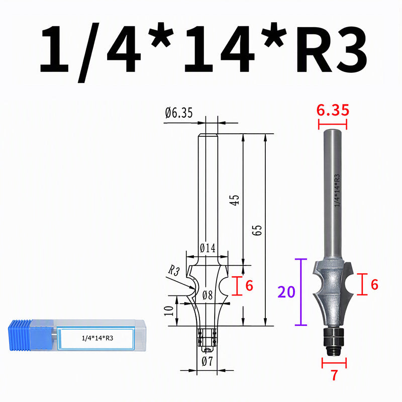 Woodworking Line Router Bit for Edge Molding
