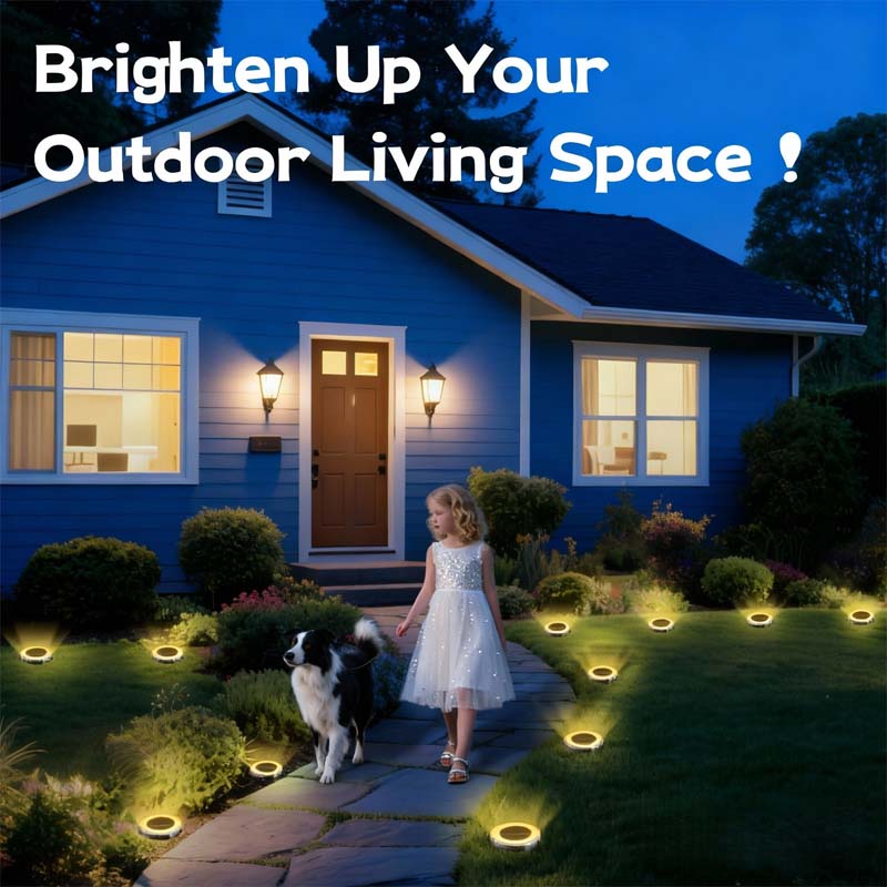 Outdoor Garden Solar Ground Light (4 Pack)