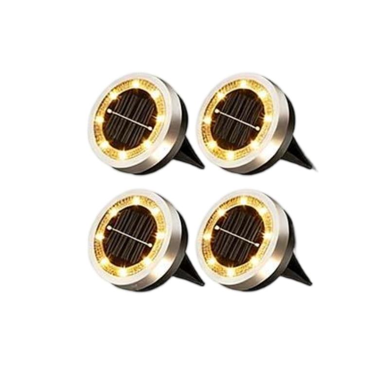 Outdoor Garden Solar Ground Light (4 Pack)