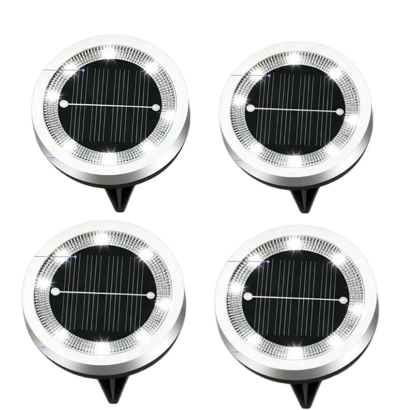 Outdoor Garden Solar Ground Light (4 Pack)