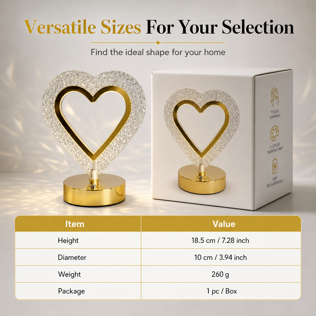 Rechargeable Touch Control Night Light 3 Color Stepless Dimmable Bedside Atmosphere Lamp for Bedroom Creative Birthday Gift