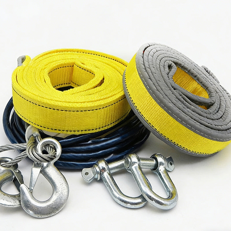 ⏰8-Ton Tow Rope with U-Shackle Hooks