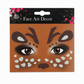 Christmas Holiday Temporary Face Tattoo Stickers for Festive Animal Makeup Decoration Featuring Deer Leopard Print Cat and Fox Designs