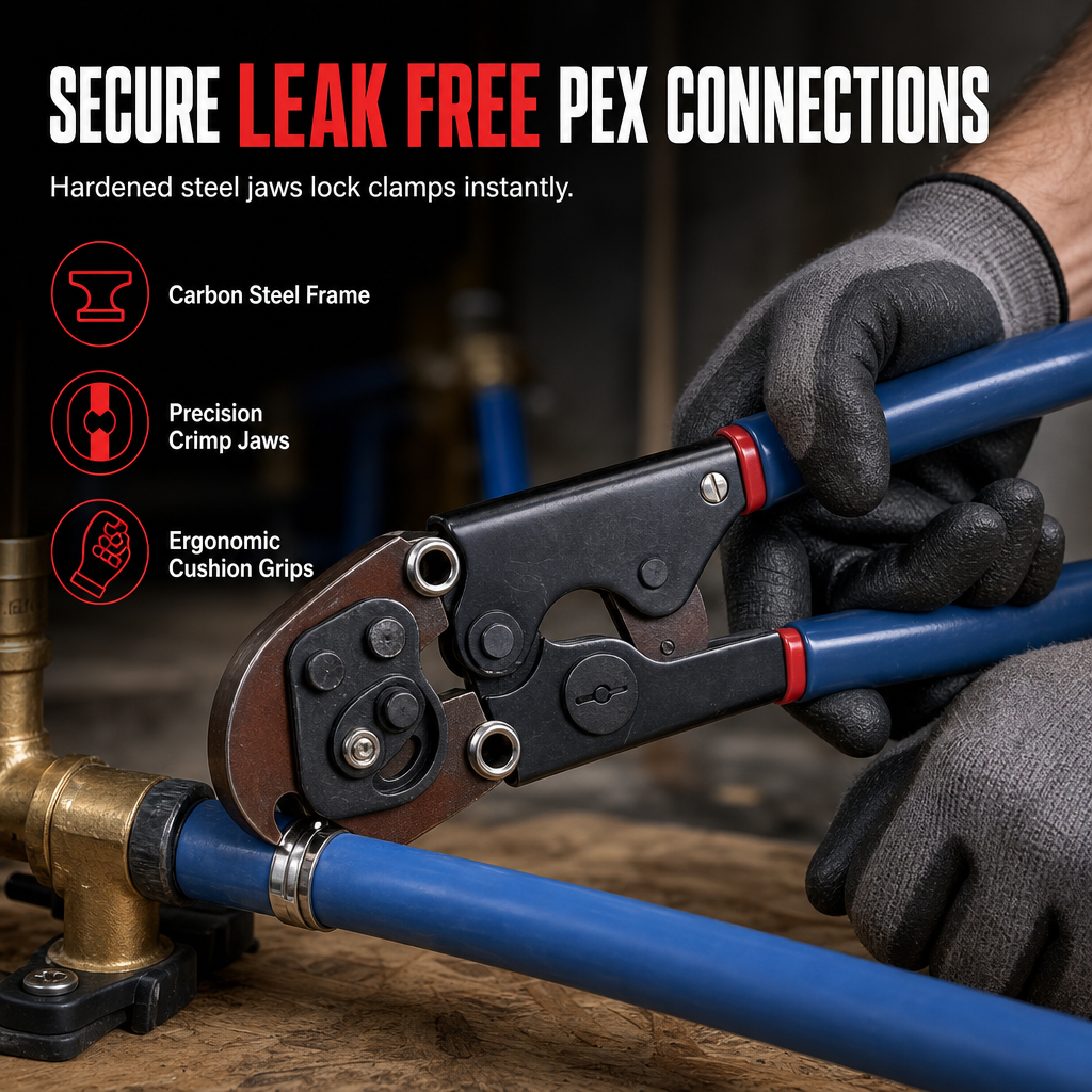 PEX Pipe Clamp Crimp Pliers Pinch Tool
