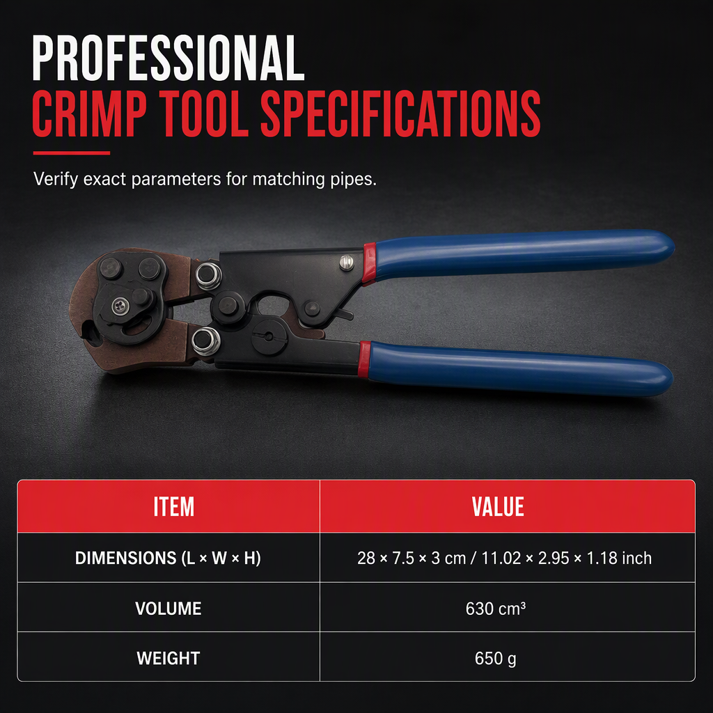 PEX Pipe Clamp Crimp Pliers Pinch Tool
