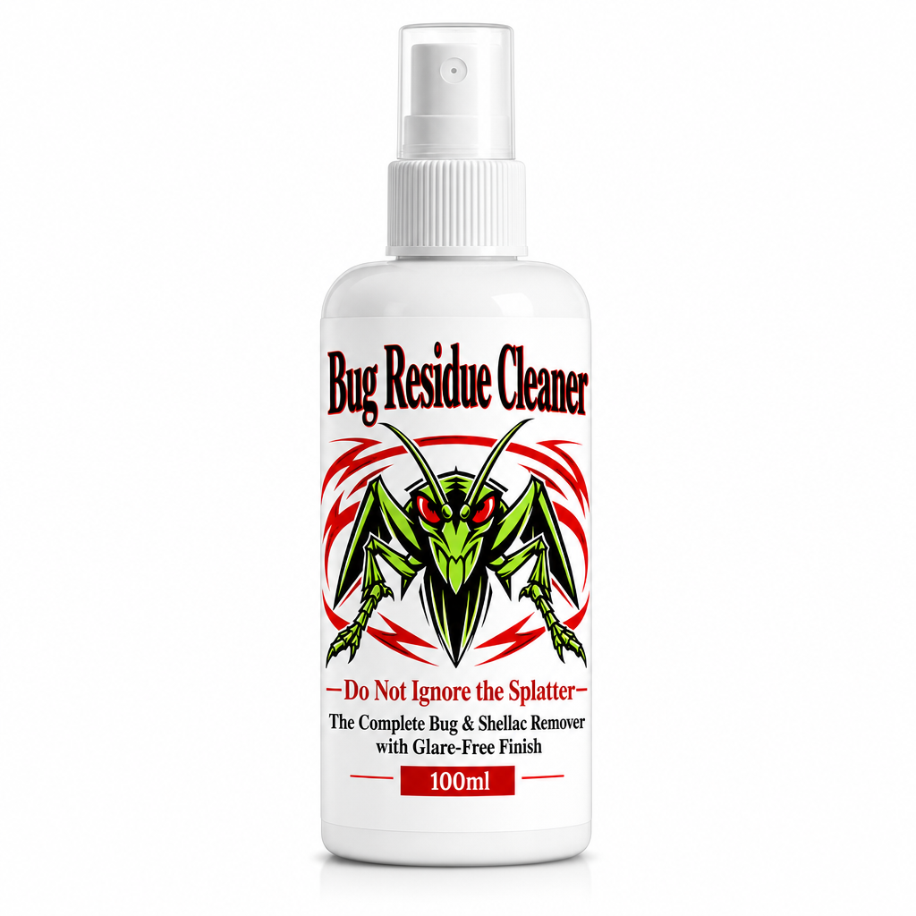 Car Windshield Bug Residue and Dust Cleaner 100ml Glass Cleaning Liquid for Removing Dirt and Insect Splats