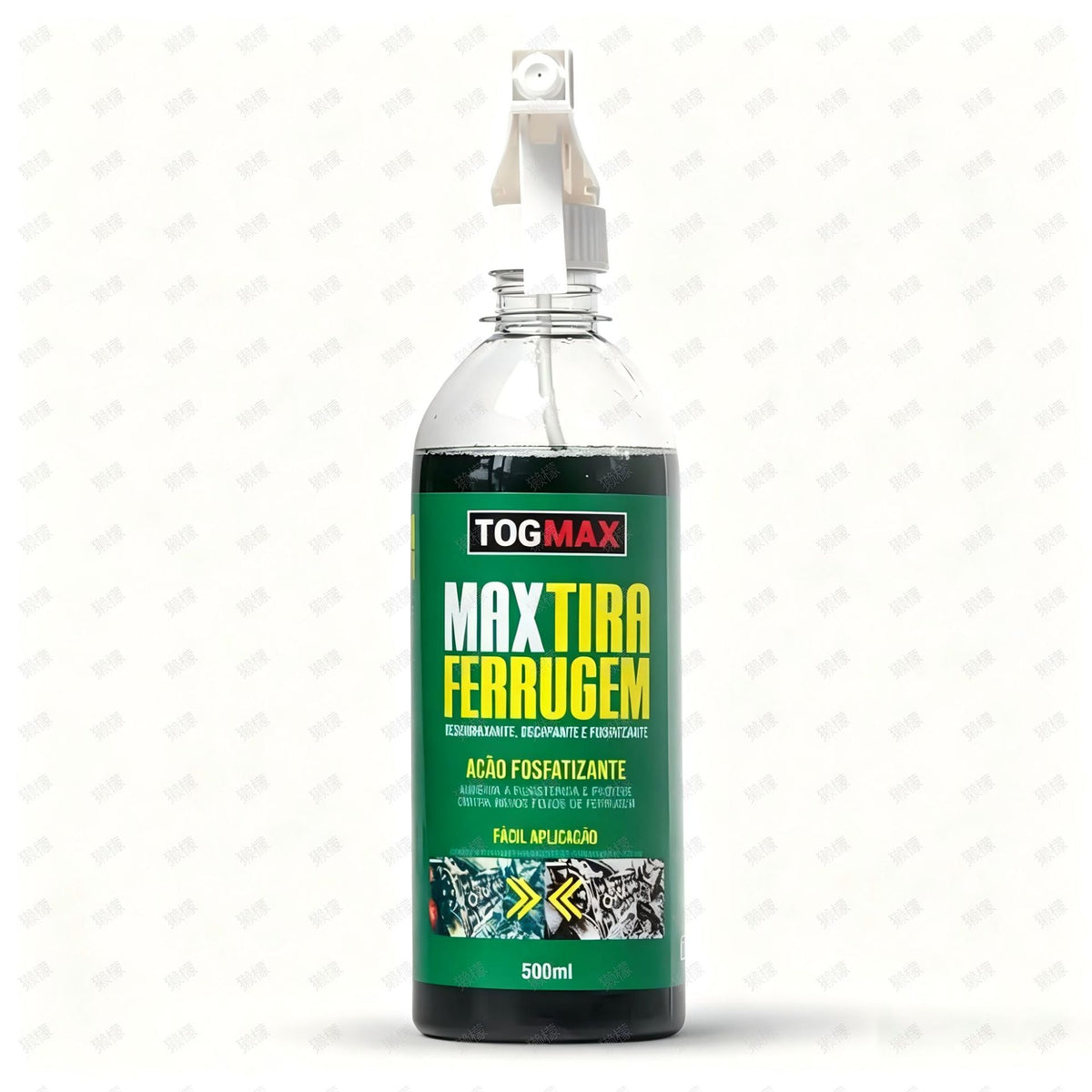 3 in 1 Rust Remover and Phosphating Agent for Metal Parts 500ml with Spray Nozzle to Remove Grease and Rust and Form a Rustproof Protective Film