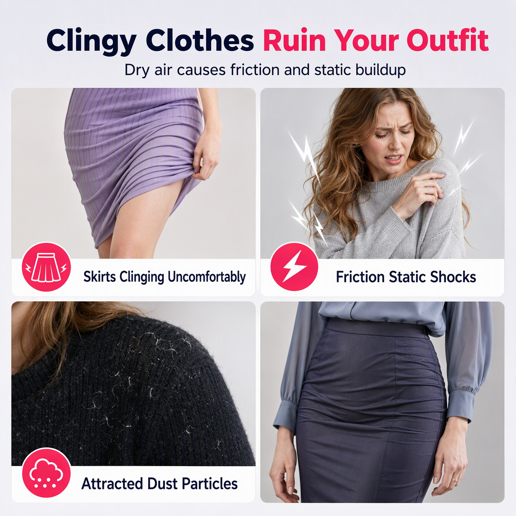 📢📢50% OFF !! ⏰Anti Static Spray for Clothes to Reduce Static Cling on Clothing Hats and Pants