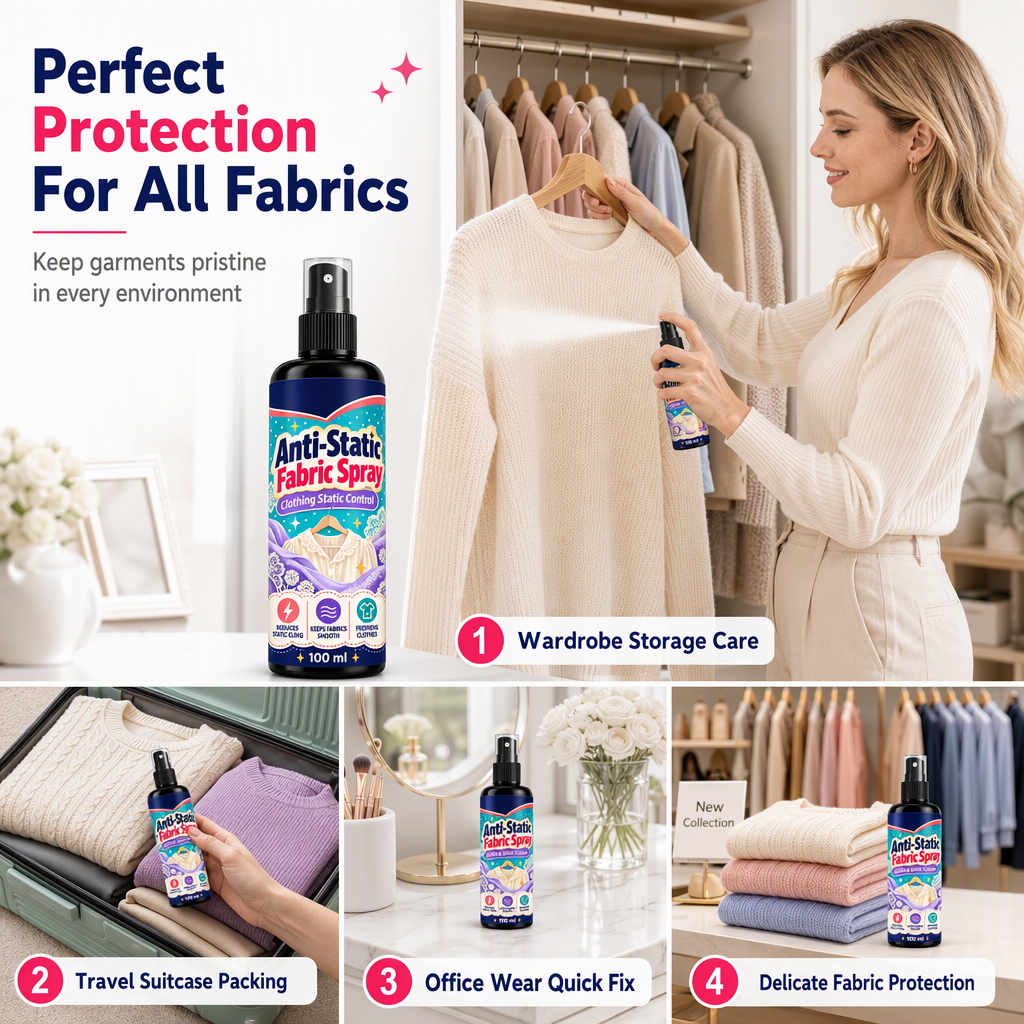 📢📢50% OFF !! ⏰Anti Static Spray for Clothes to Reduce Static Cling on Clothing Hats and Pants