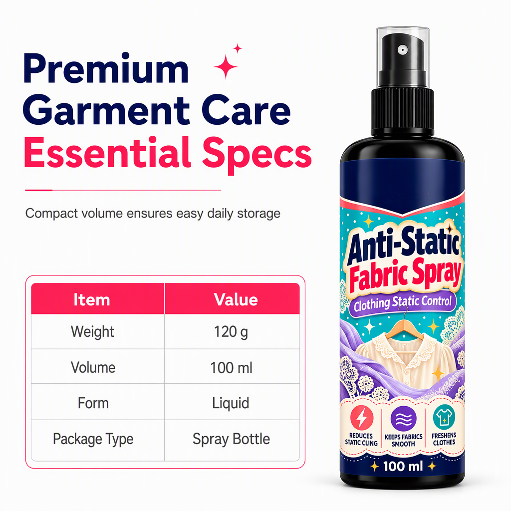 📢📢50% OFF !! ⏰Anti Static Spray for Clothes to Reduce Static Cling on Clothing Hats and Pants