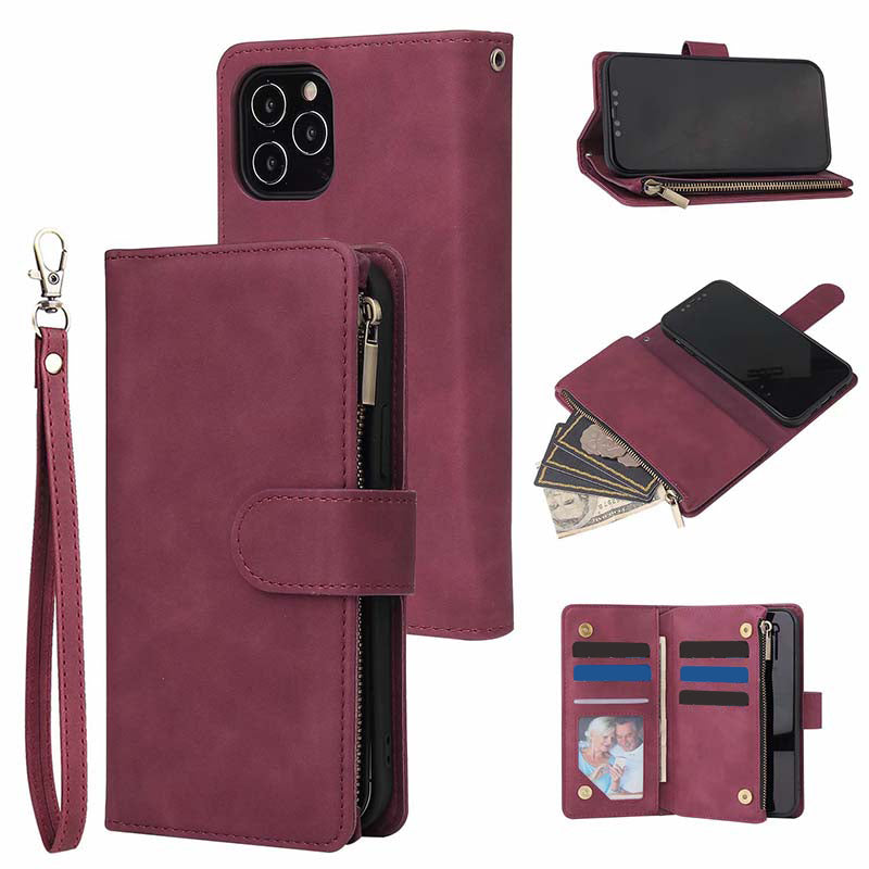 2-in-1 Magnetic PU Leather Wallet Case