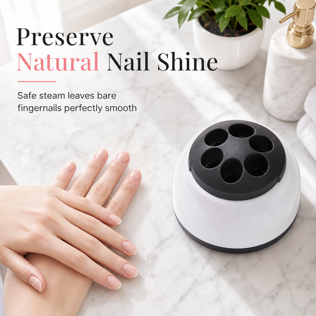36W Electric Steam Nail Polish Remover Machine Professional Gel Polish and Acrylic Removal Device for Manicures