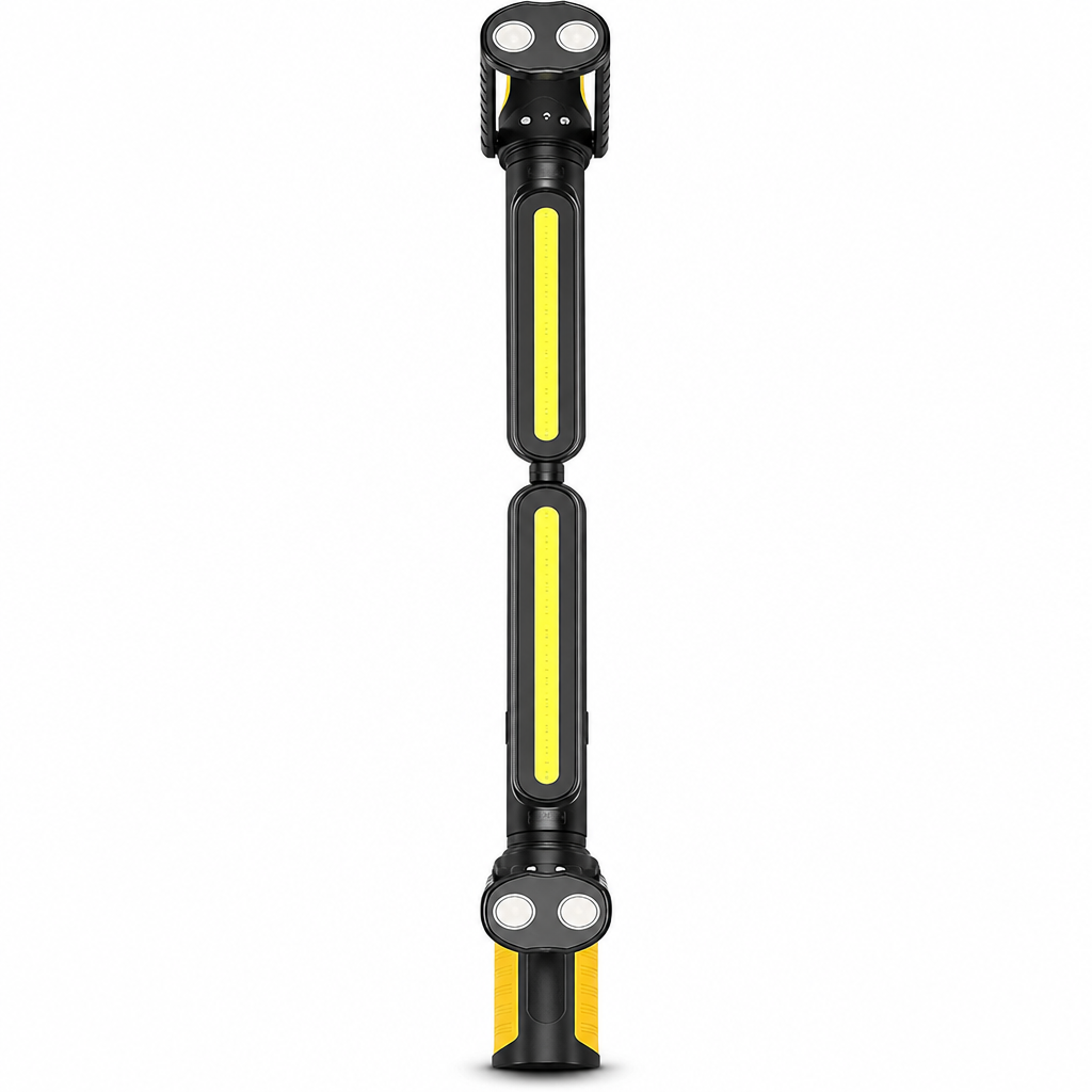 Rechargeable LED Work Light with Strong Magnetic Base Handheld Super Bright Flashlight for Automotive Repair and Maintenance
