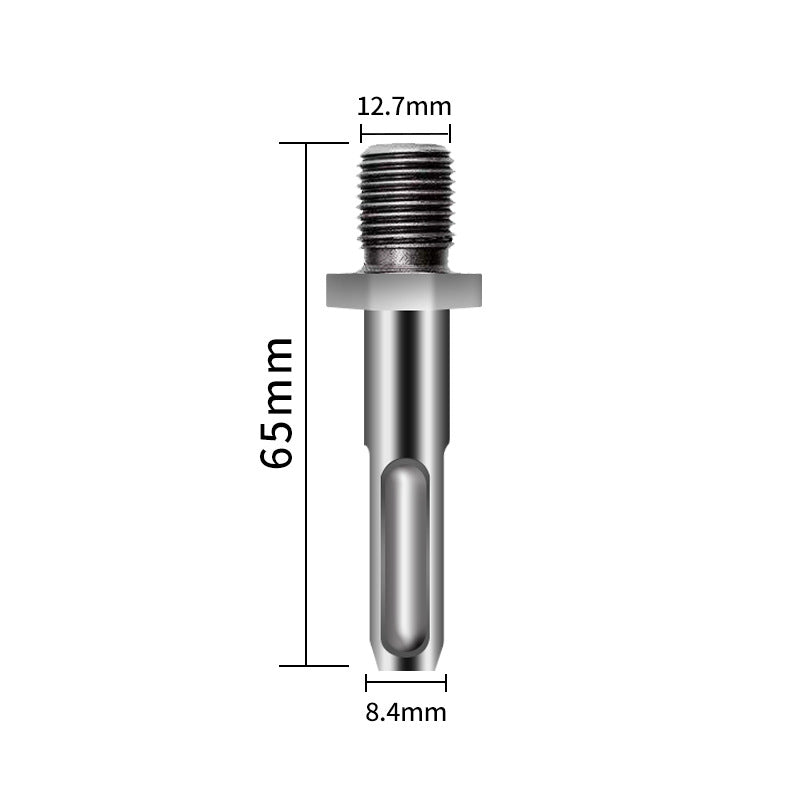 Detachable Firewood Splitting Drill Bit with Multiple Shank Types