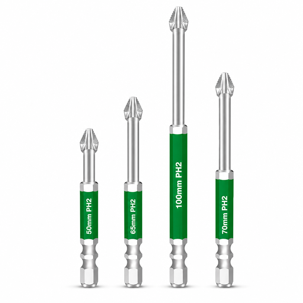 🔥 50% OFF 🔧 Magnetic Phillips Screwdriver Bit Set – Impact Resistant Non-Slip Bits for Electric Screwdrivers ✨