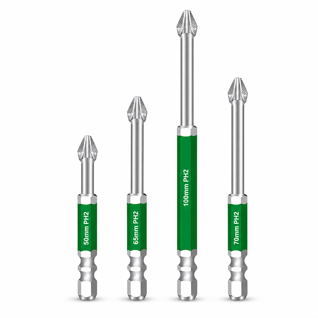 🔥 50% OFF 🔧 Magnetic Phillips Screwdriver Bit Set – Impact Resistant Non-Slip Bits for Electric Screwdrivers ✨