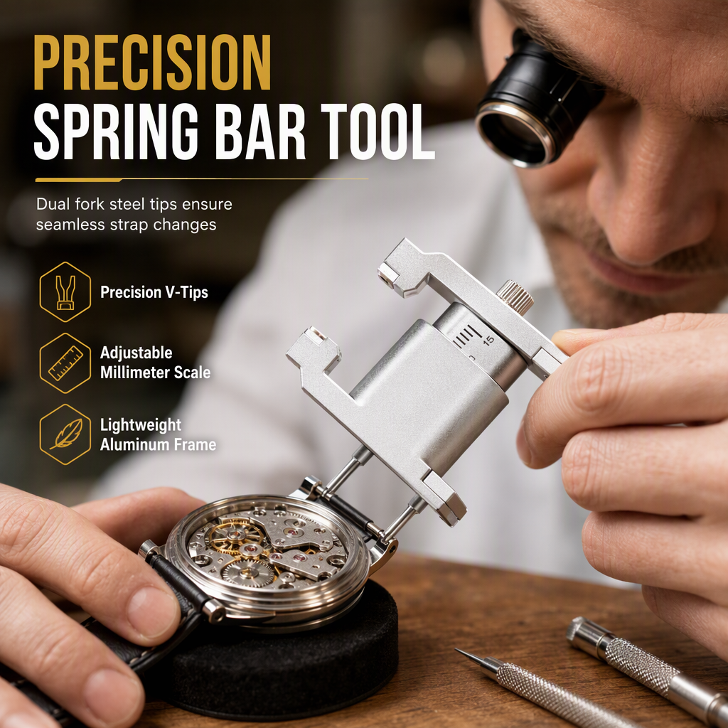 ⏳Time-Limited Special ⏰Watch Repair Tool V Shaped Spring Bar Pliers and Tweezers Kit for Strap Removal