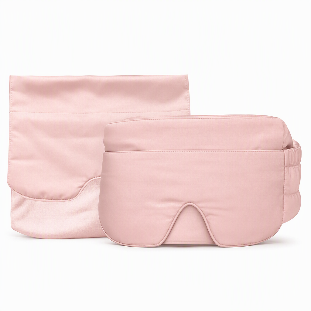 😴💤 Weighted Sleep Mask – 100% Blackout, Pressure-Relief Design for Deeper Sleep & Fresh Eyes!
