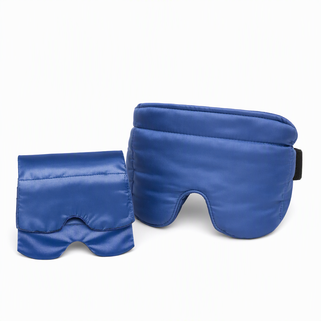 😴💤 Weighted Sleep Mask – 100% Blackout, Pressure-Relief Design for Deeper Sleep & Fresh Eyes!