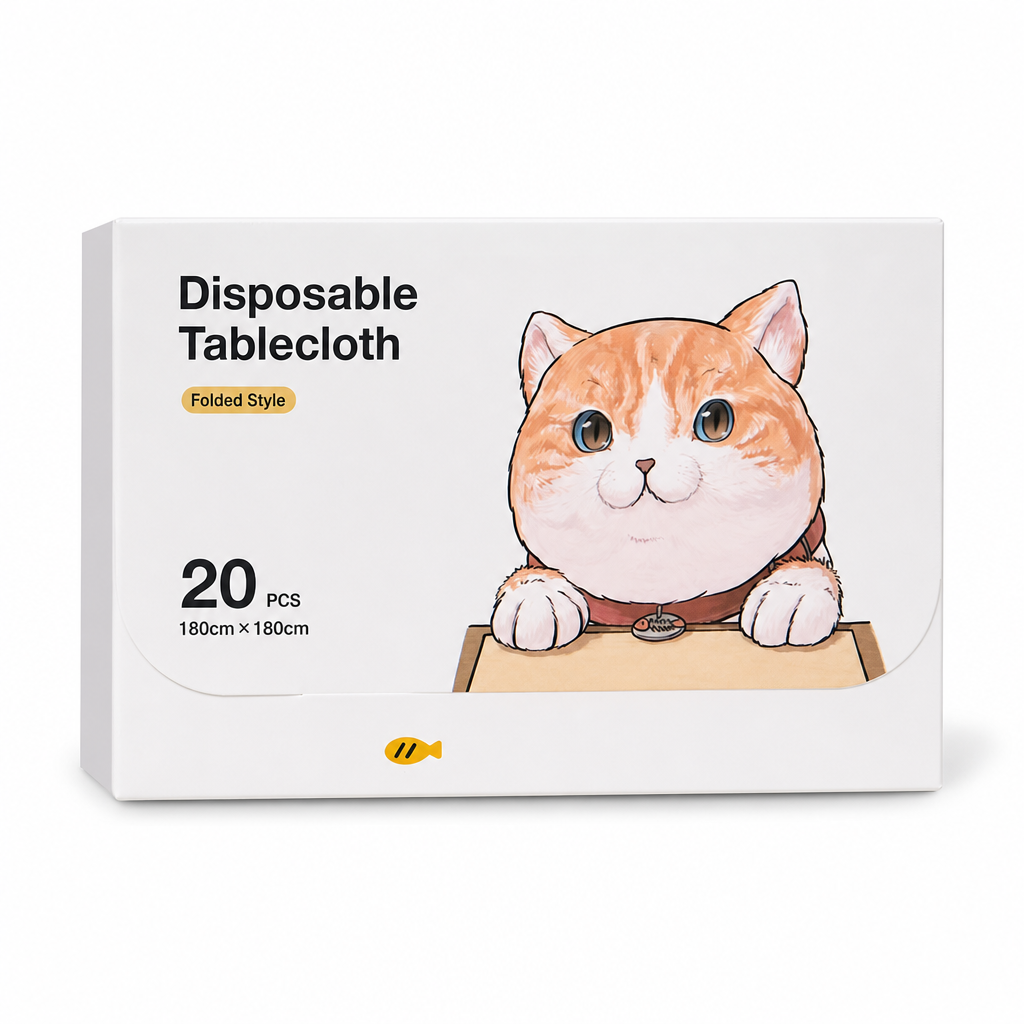 ⏳Limited-time 50% off⏰Disposable Plastic Transparent Table Cover (20 Sheets)🛡️🍨