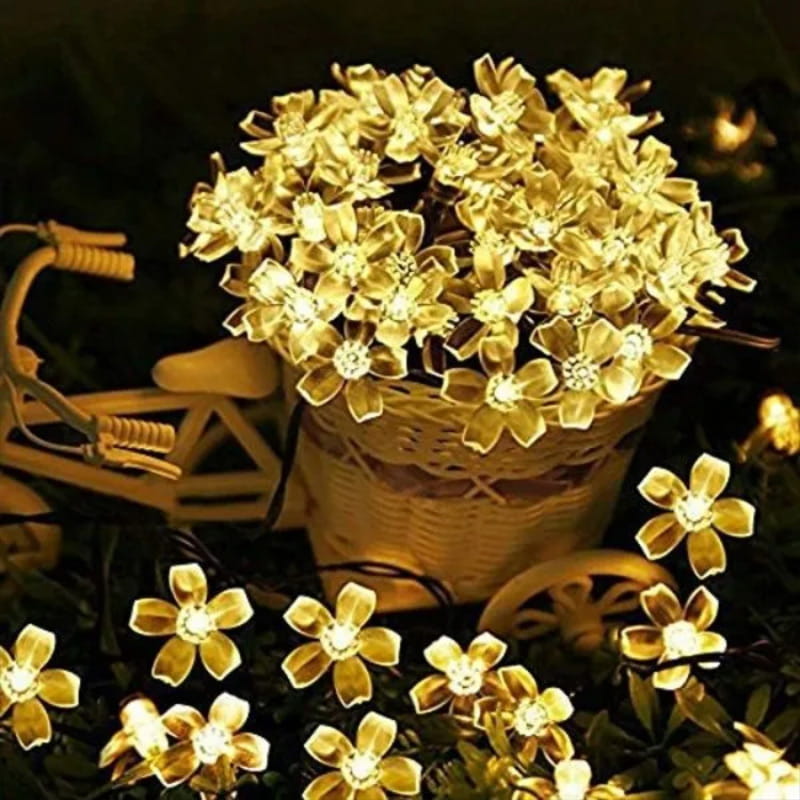 Festival Waterproof LED String Lights for Lawn and Courtyard Decor