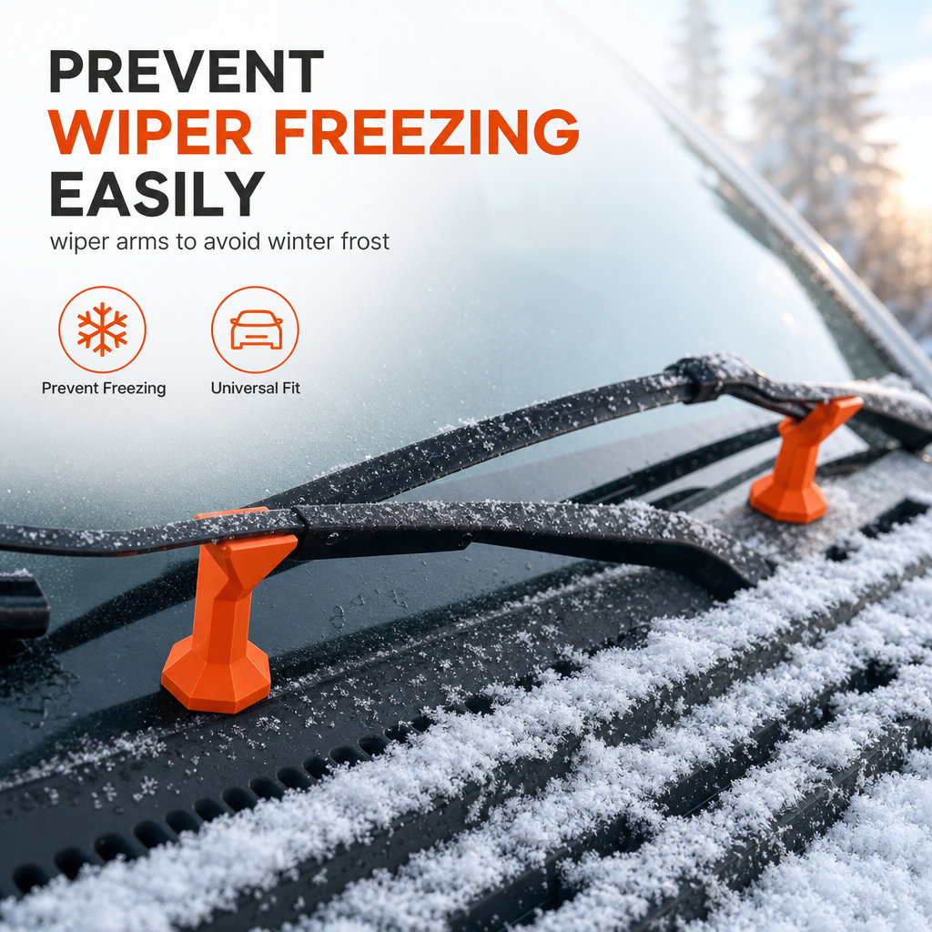 2-Pack Car Stand Plastic Anti-Freeze Wiper Protector for Winter
