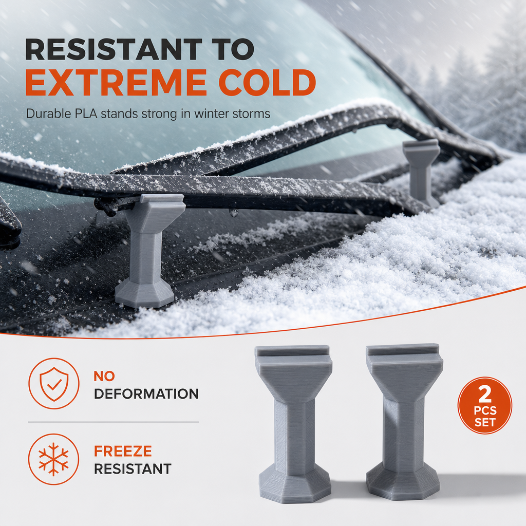 2-Pack Car Stand Plastic Anti-Freeze Wiper Protector for Winter