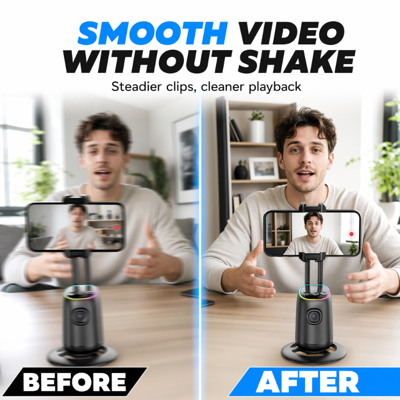 AI Face Tracking Stabilizer for Smartphones