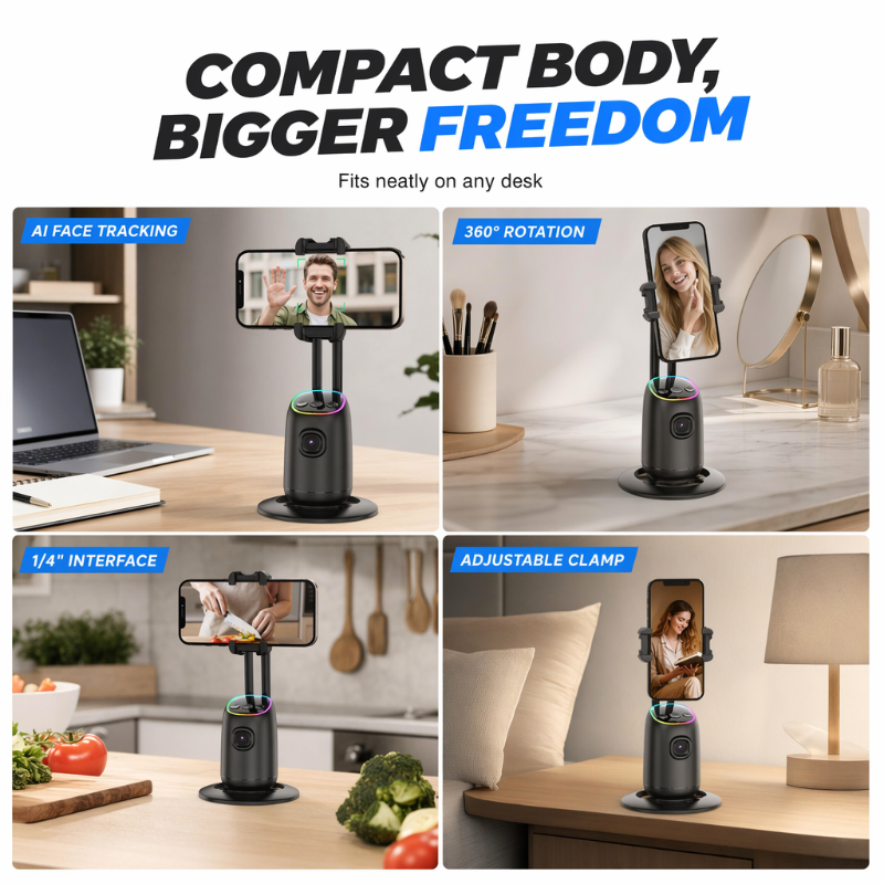 AI Face Tracking Stabilizer for Smartphones