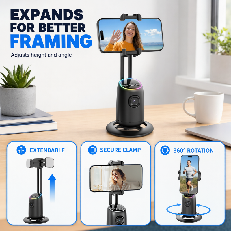 AI Face Tracking Stabilizer for Smartphones