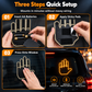 Interactive LED Car Gesture Light with Remote Control Finger Palm Warning Light for Vehicle Rear Window