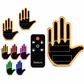 Interactive LED Car Gesture Light with Remote Control Finger Palm Warning Light for Vehicle Rear Window
