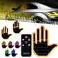 Interactive LED Car Gesture Light with Remote Control Finger Palm Warning Light for Vehicle Rear Window