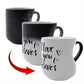 Color Changing Heart Handle Ceramic Mug for Valentine's Day