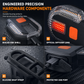 USB Rechargeable Bike Turn Signal Tail Light with Wireless Remote Control Detachable Bicycle Warning Light for Night Riding