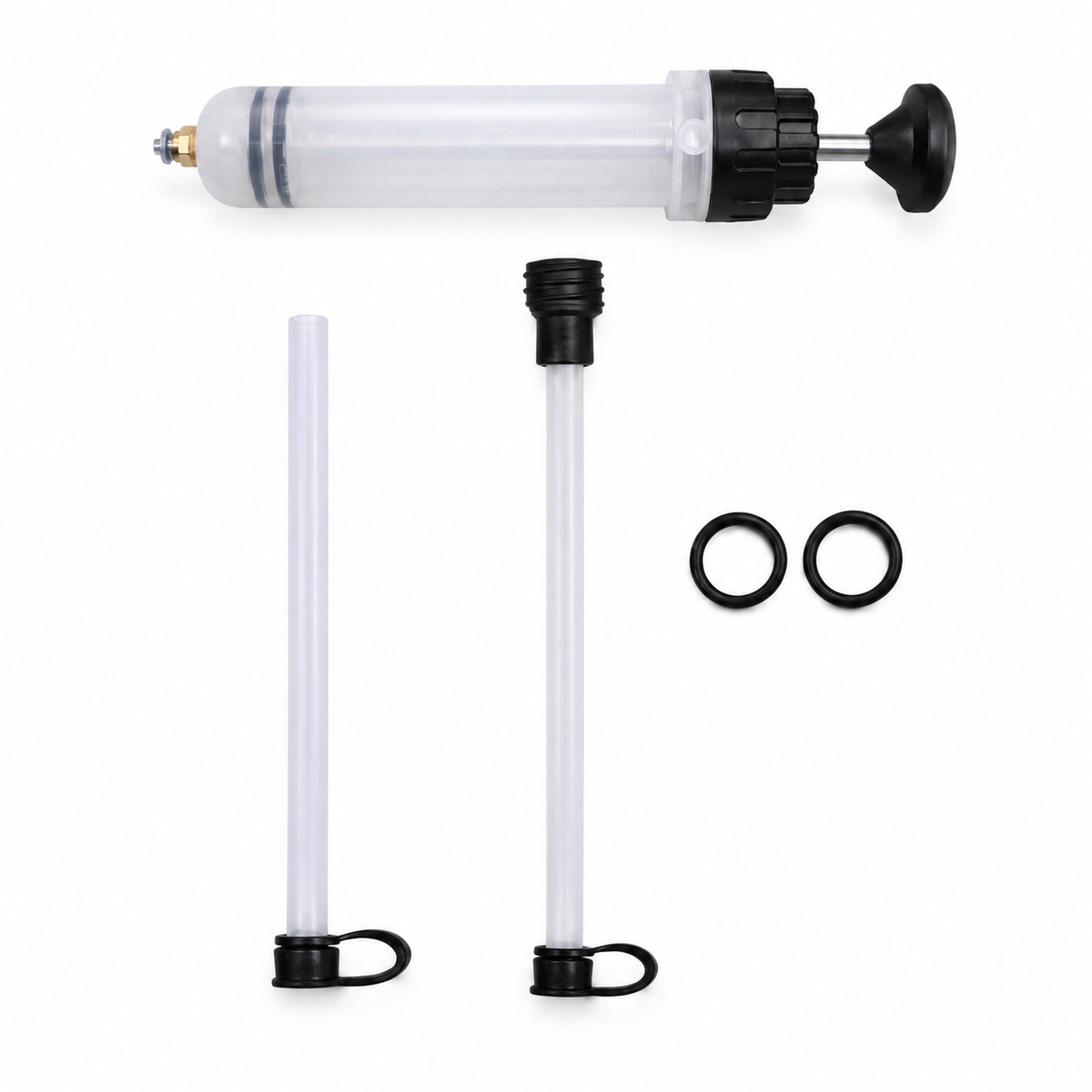 Manual Fluid Extractor and Filling Syringe Pump Automotive Hand Transfer Tool for Brake Fluid and Oil