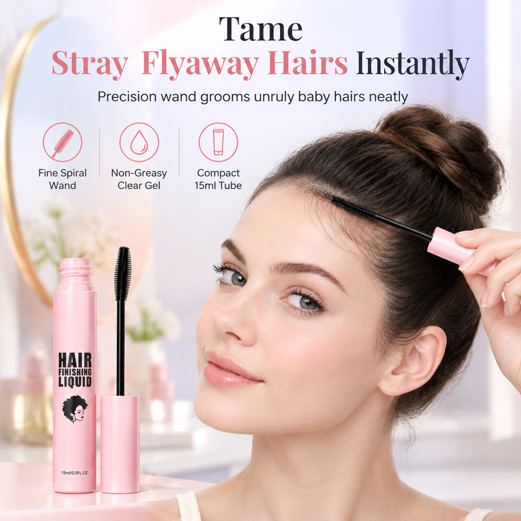 Flyaway Hair Finishing Liquid for Taming and Styling Messy Hair