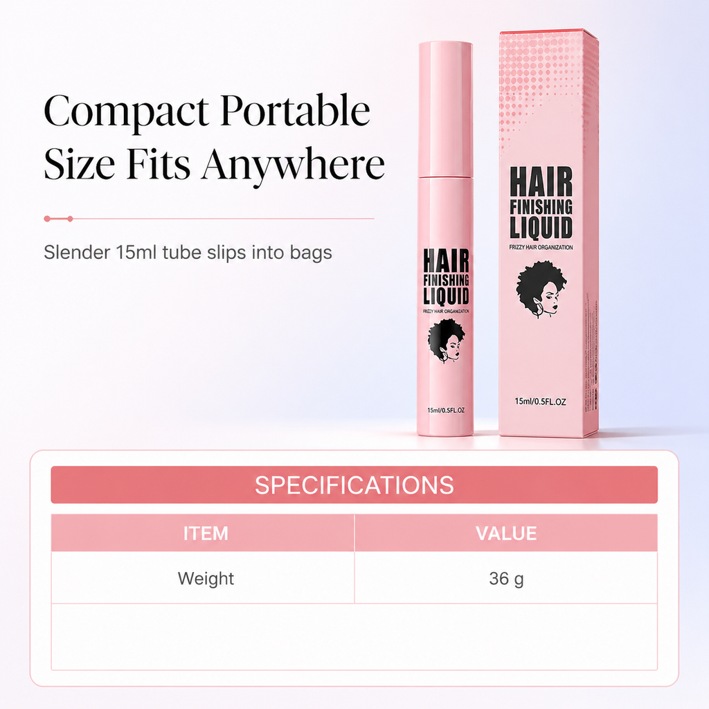 Flyaway Hair Finishing Liquid for Taming and Styling Messy Hair