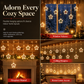 📢📢50% OFF !! ⏰LED Christmas Icicle String Lights USB Powered Star and Christmas Tree Ring Hanging Lights for Holiday Window Decoration