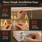 📢📢50% OFF !! ⏰LED Christmas Icicle String Lights USB Powered Star and Christmas Tree Ring Hanging Lights for Holiday Window Decoration