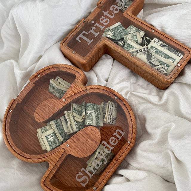 Personalized Boys/Girls Piggy Bank-Wood Gift For Kids(🔥BUY 2 FREE SHIPPING🔥)