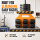 6 Slot Lithium Battery Storage Mount and Organizer Rack for Power Tool Batteries