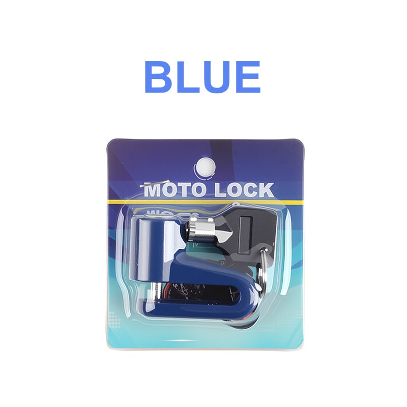 Press-to-Lock Anti-Theft Heavy-Duty Disc Brake Lock