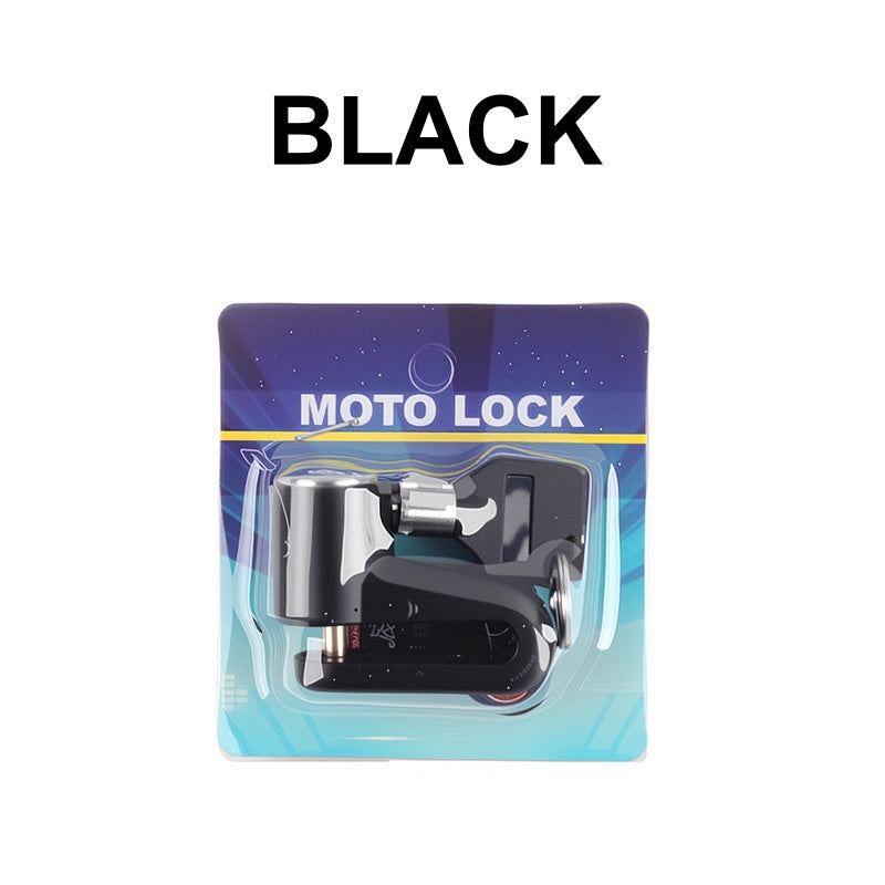 Press-to-Lock Anti-Theft Heavy-Duty Disc Brake Lock