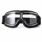 Retro Motorcycle Goggles Vintage Windproof Riding Glasses for Cruiser Helmet and Off-Road Dirt Bike