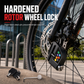 Anti-Theft Disc Brake Alarm Lock for Bicycles Mountain Bikes Motorcycles and Electric Bikes