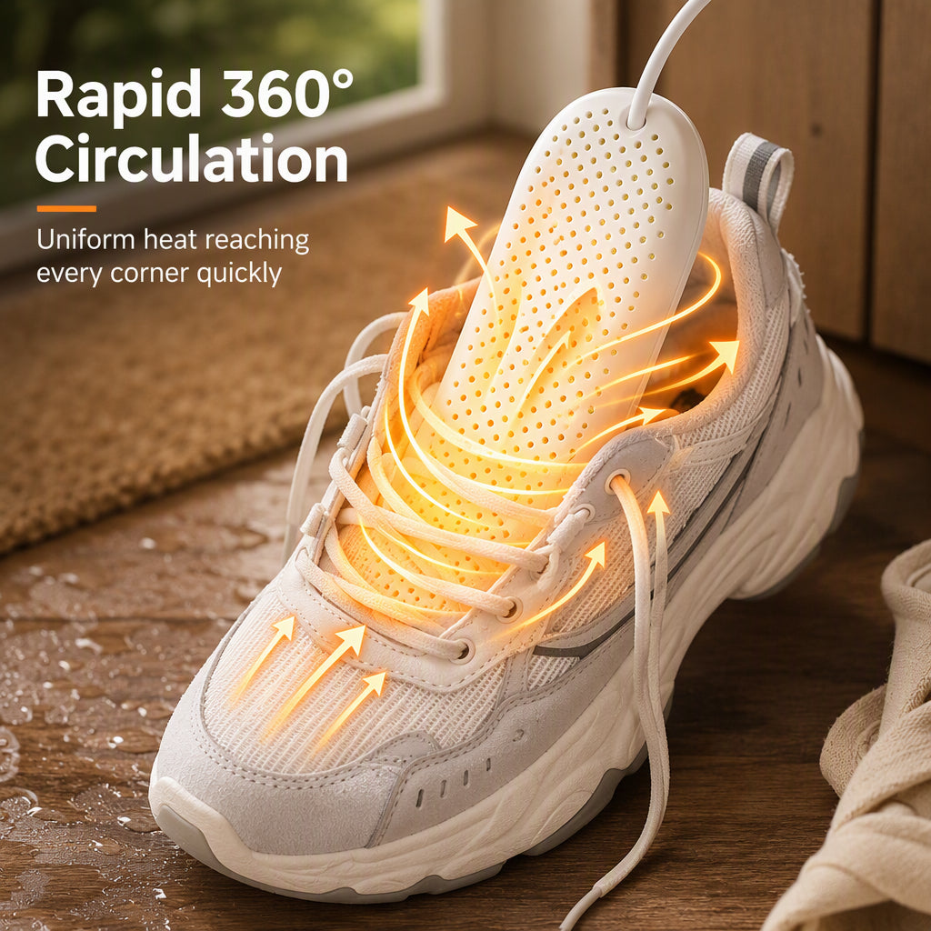 Portable Shoe Dryer with UV Light and Timer