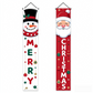 Christmas Porch Banner Hanging Front Door Couplets for Outdoor Holiday Party and New Year Decoration